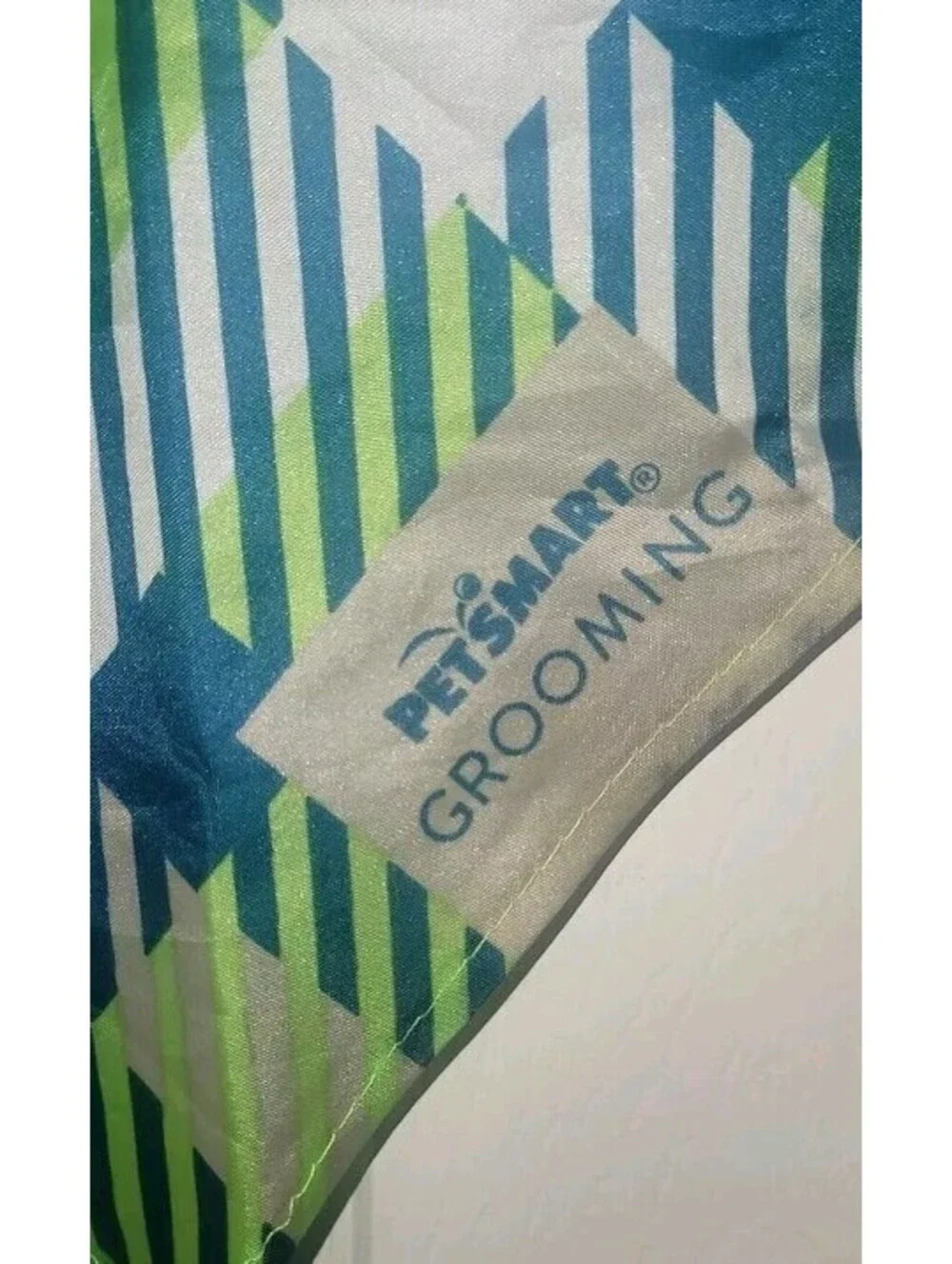 PETSMART GROOMING GREEN BLUE PLAID DOG PET BANDANA LARGE 30